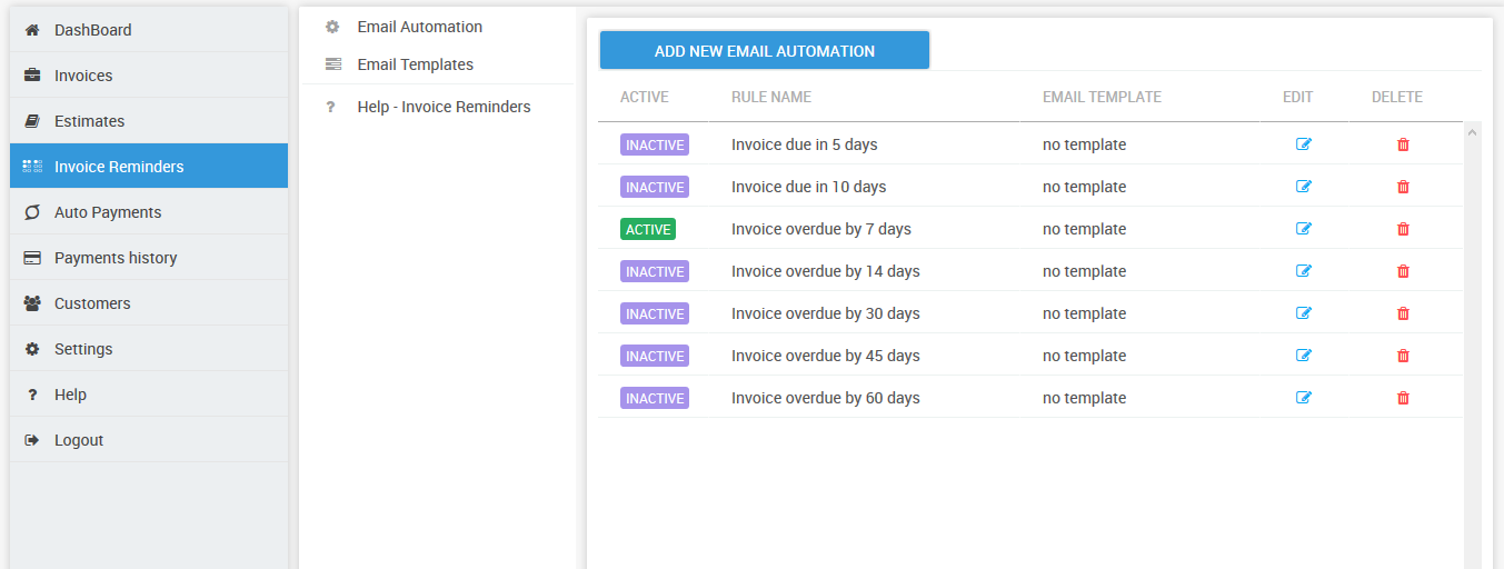  Automated Invoice reminders on QuickBooks setup