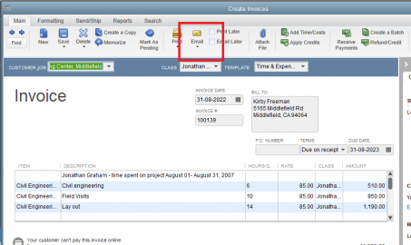 accountedge pro invoice send email template accountedge pro invoice send email template