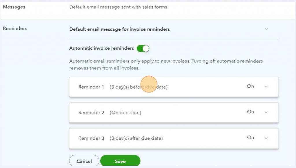 How to set up invoice reminders in QuickBooks online PayorCRM